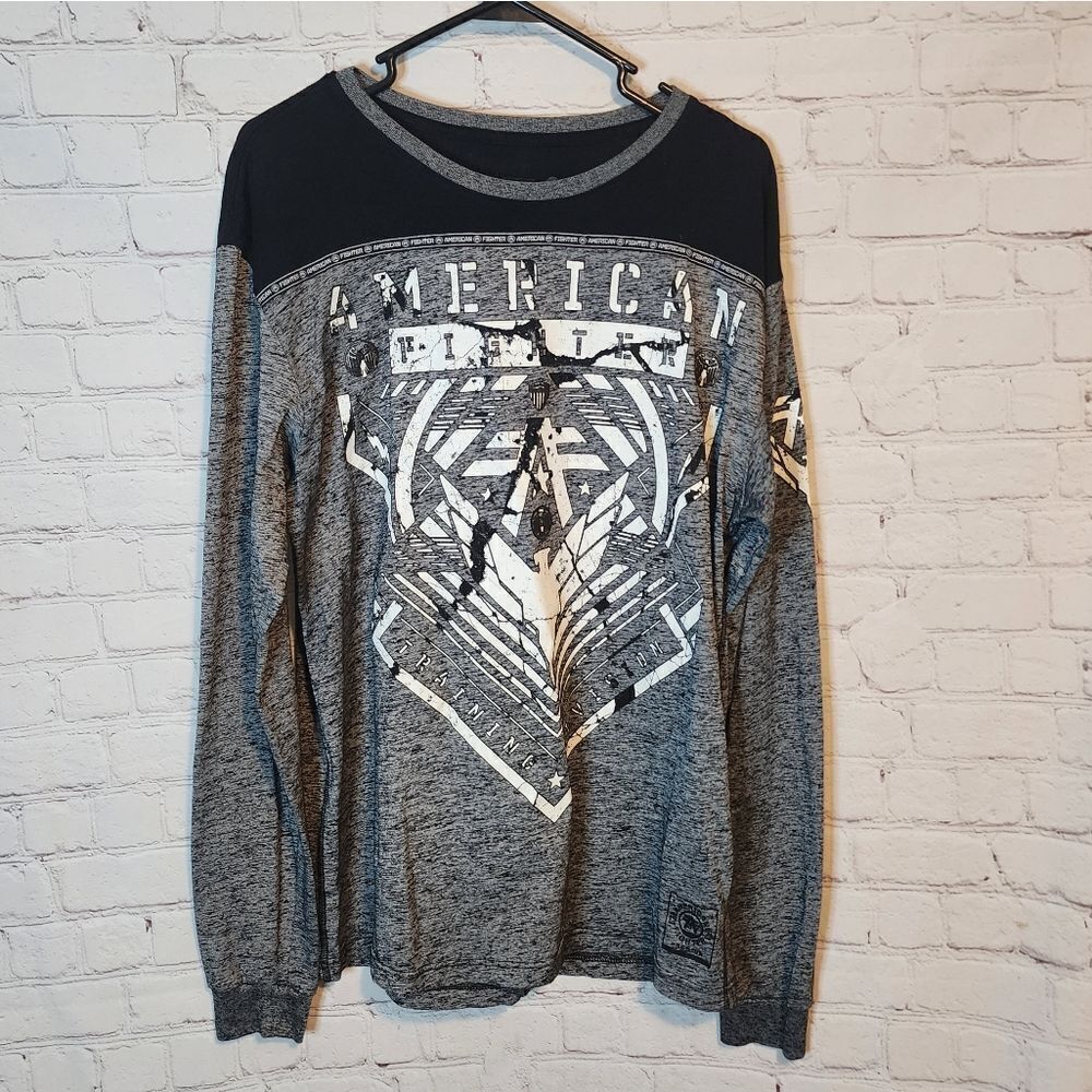Men's American Fighter longsleeve shirt, size Large